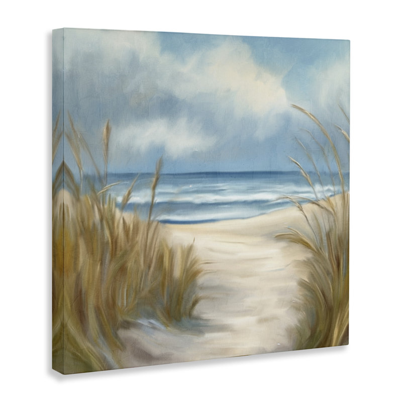 «Sea Grass Beach Coast», art mural par Kim Allen, H 17 po x l 17 po