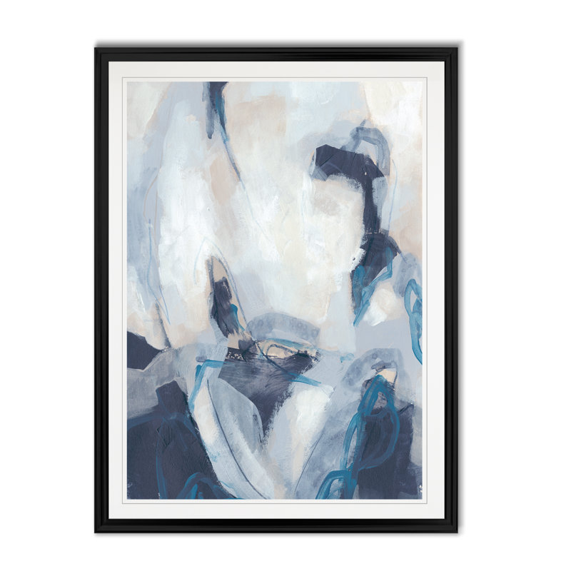 «Blue Process II», reproduction sur toile, H 26,5 po x l 36,5 po, Impression encadrée, Noir