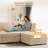 Cloudelle 5 - Piece Corduroy Fabric Sectional-2013568155
