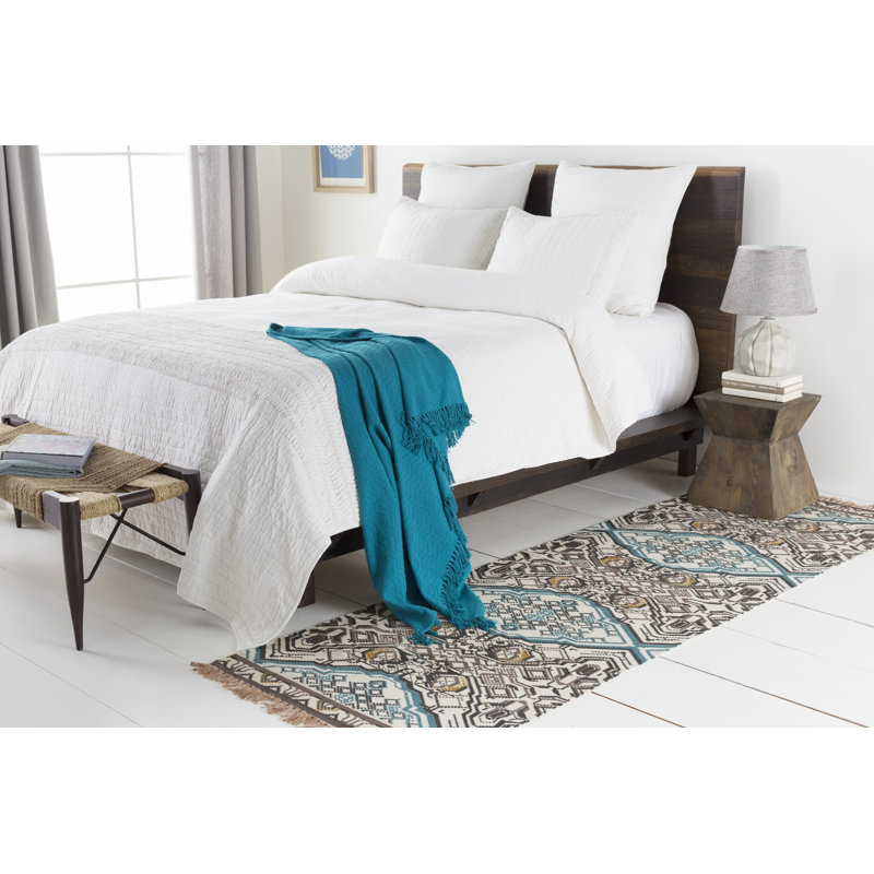 Cotton Ikat Indoor Rug, Runner 2'6" x 8'