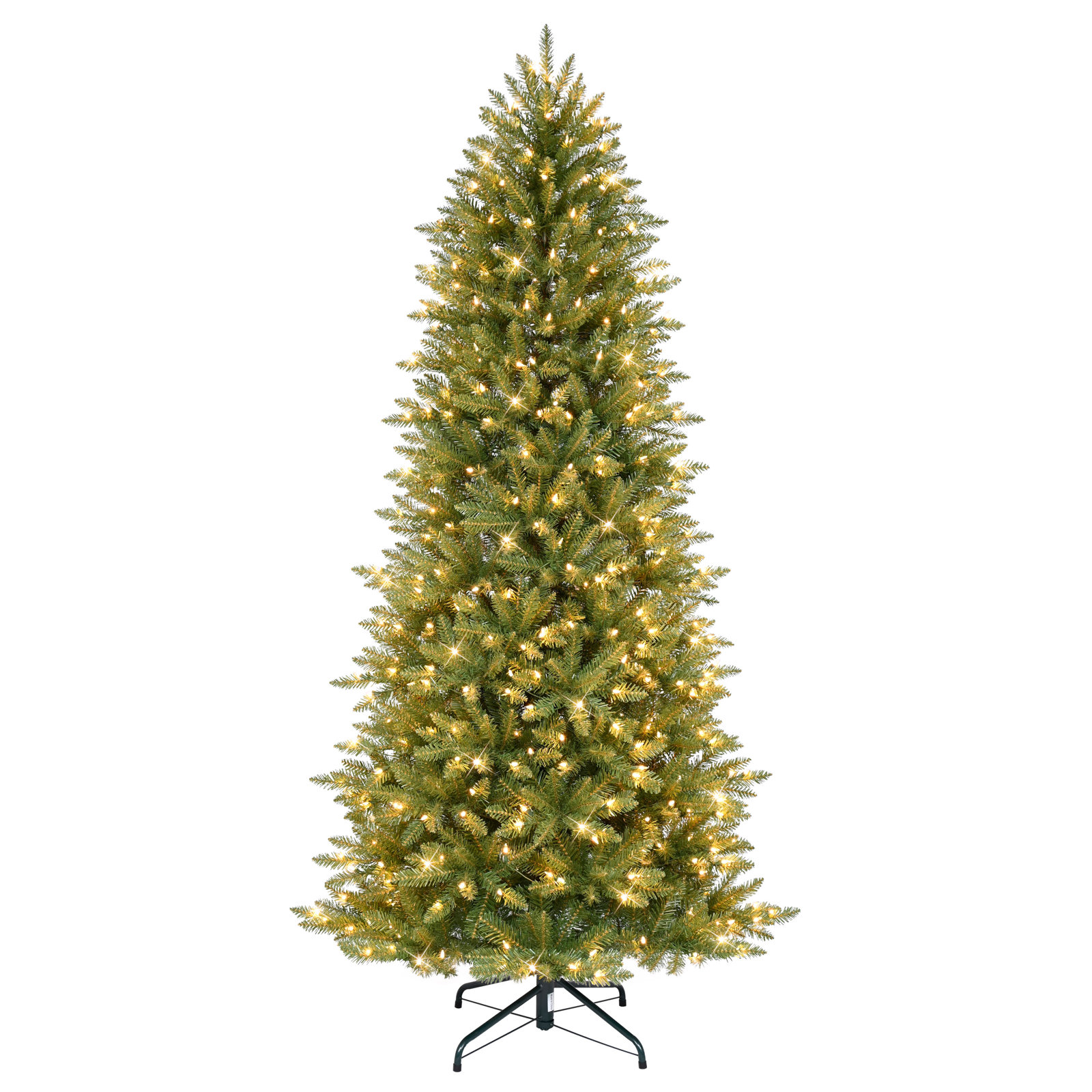 Kadyn Slender Pre-Lit Fir Christmas Tree, 7.5' H