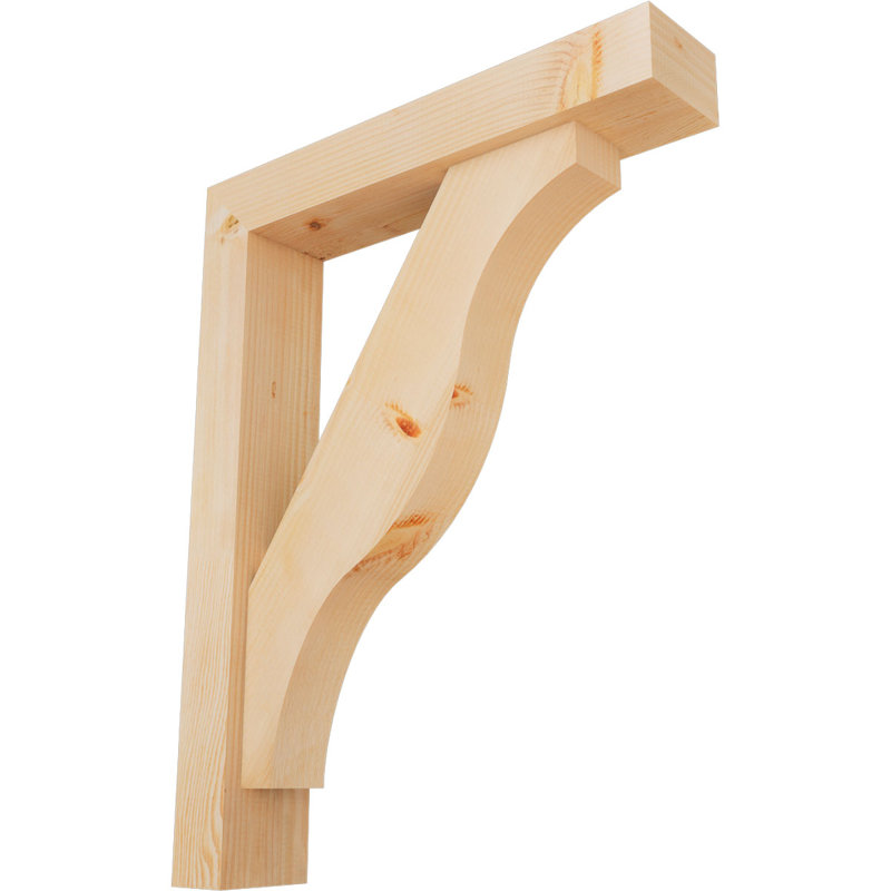 Support l 5 pi 5 po x l 28 po x H 36 po Funston Block, 36 x 28, Sapin Douglas de l 5 1/2 po (lisse)