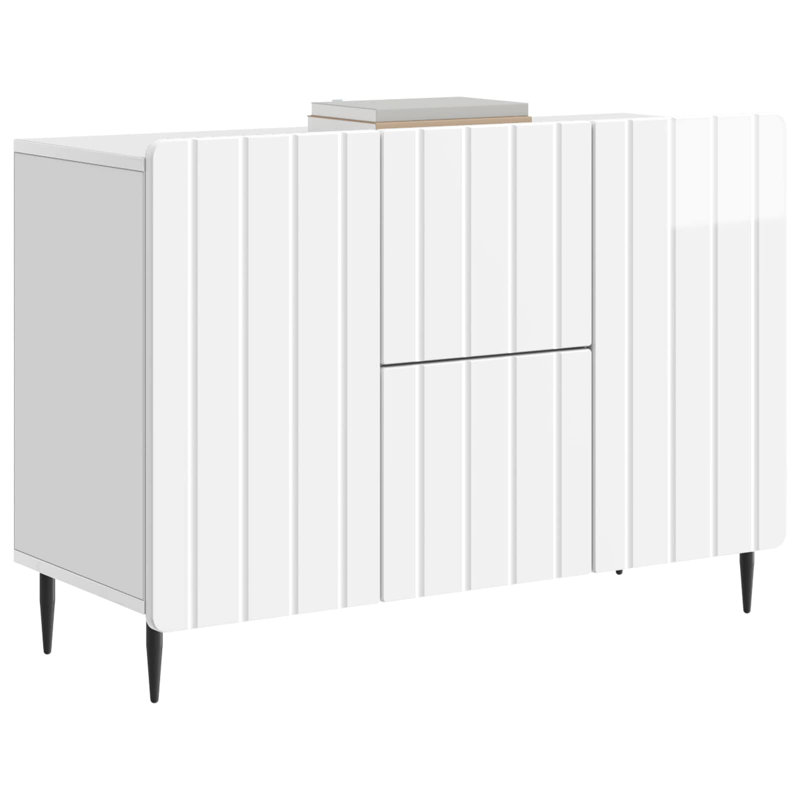 89cm Sideboard, High Gloss White