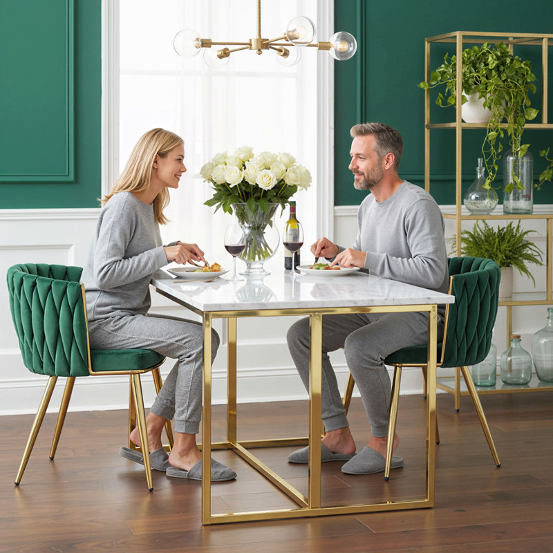 Side Chair in Green