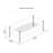 Helga 2-Tier Coffee Table with Tempered Glass Top and Metal Frame