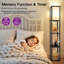 160cm Black Tray Table Floor Lamp
