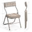 Ensemble de 4 chaises pliantes rembourrées - Chaises de salle à manger rembourrées portables pour les invités-1917156429