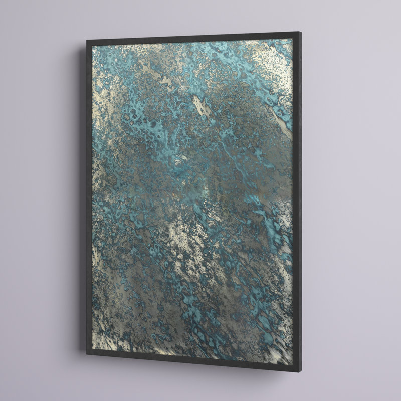 Miroir Heidi en fer noir mat