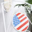 Table pliante bistro avec drapeau et chaises portatives pour piscine American Decor Outdoor