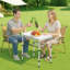 59.9cm Rectangular Adjustable Folding Table