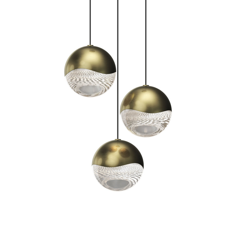Grapes 3 - Light LED Pendant, 3.75" H x 8.25" W x 8.25" D