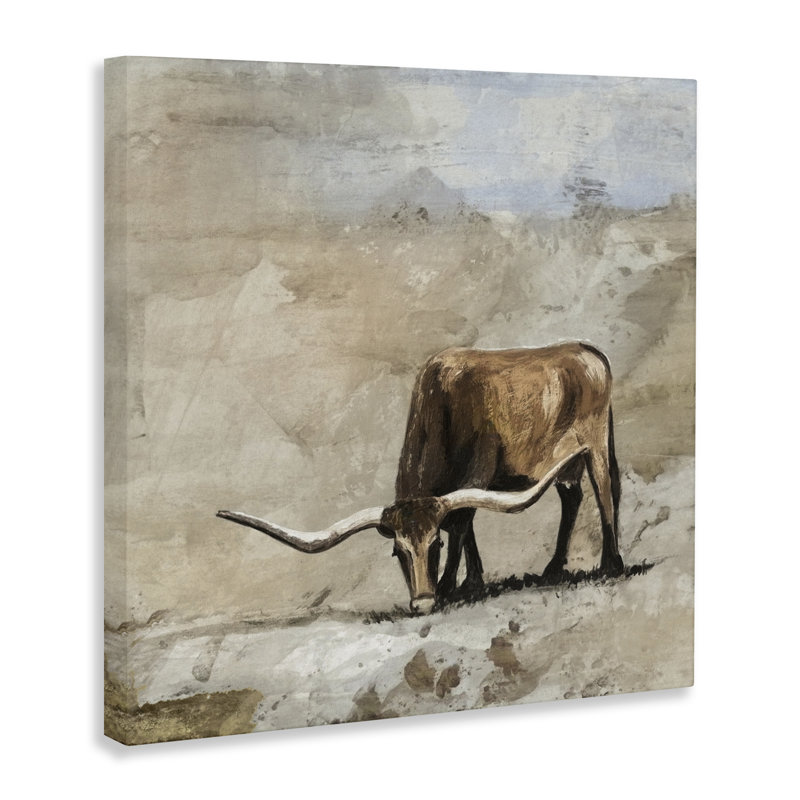 Toile Logan Longhorn, design par Errico & Slyp, H 30 po x l 30 po