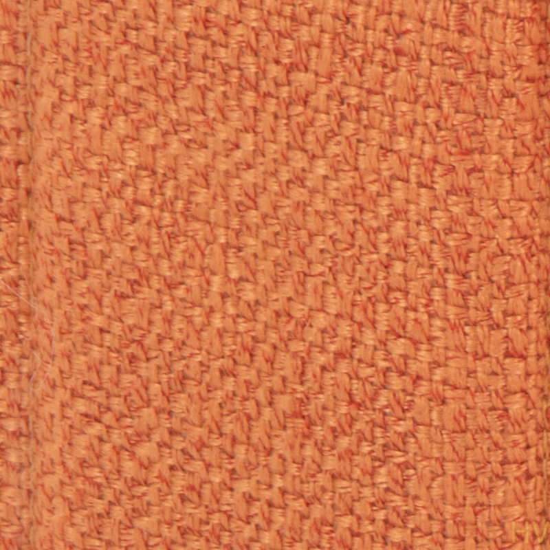 Repose-pieds contemporain pliant avec rangement en polyester, Tissu orange