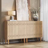 57.49"W Modern Kitchen Buffet Cabinet Sideboard, Set Of 2