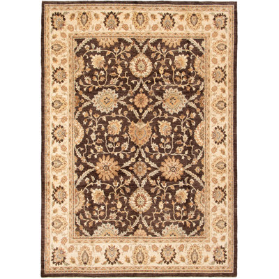 Iddings One-of-a-Kind 9' x 12'9" 2010s Rectangle Wool Area Rug in Cream