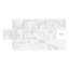 14cm W x 28cm L Aluminum Peel and Stick Subway Tile