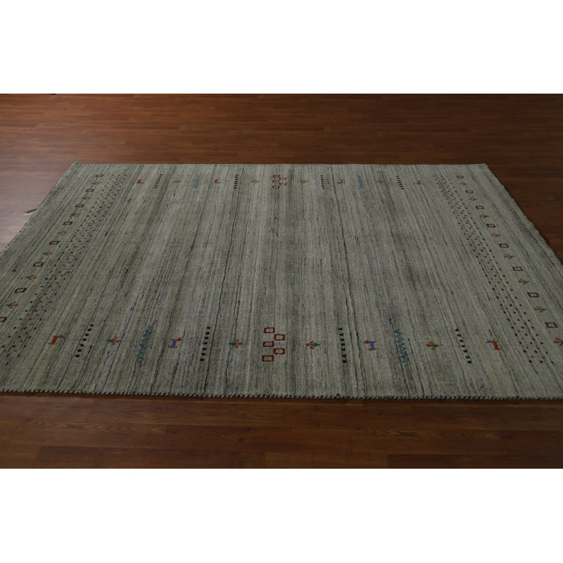 Tapis vert Gabbeh 6 x 8