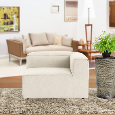 Namish Linen 42.13'' Reception Loveseat