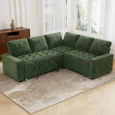 5-seat L-shaped Modular Sofa With Sleeper & Usb Charging — Space-saving, Reclining, And Ready For Relaxation