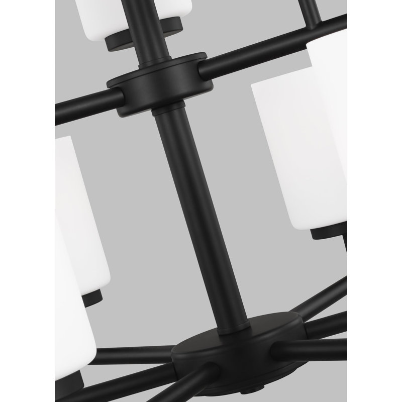 Locklan 9 - Light Tiered Chandelier, No, Midnight Black