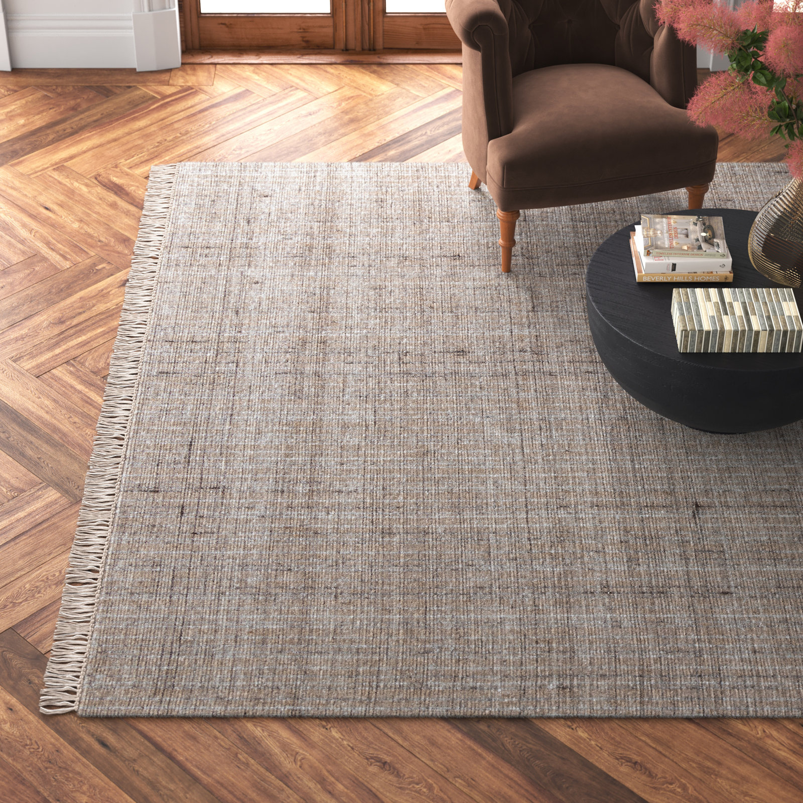Niels Ivory Hand-Loomed Jute Rug, Rectangle 8' x 10'