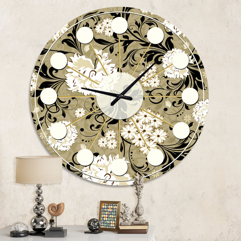 Horloge murale rétro Mid-Century, Moyenne