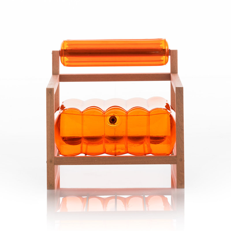 Yoko Outdoor Lounge Chair, Orange