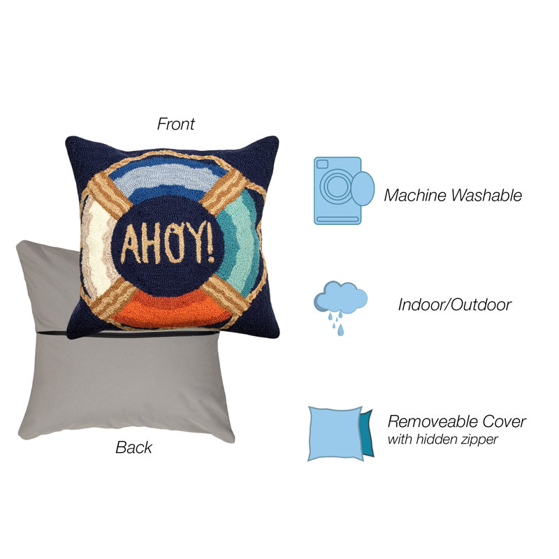  Outdoor Square Pillow Cover & Insert