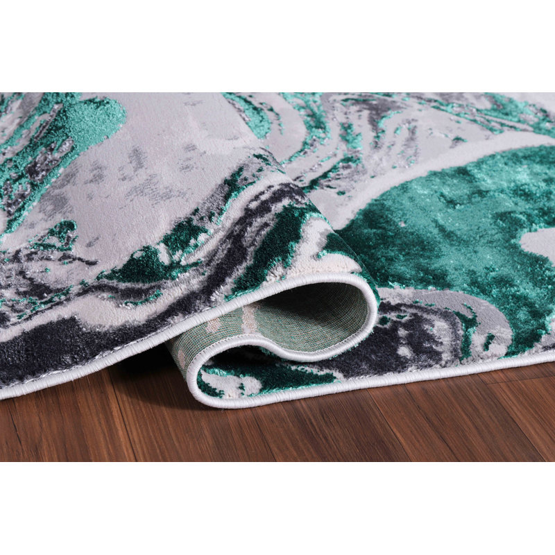 Ayten Abstract Area Rug, Runner 60 x 220 cm