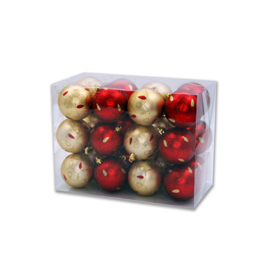 Ensemble de 24 boules de Noël en forme de boule