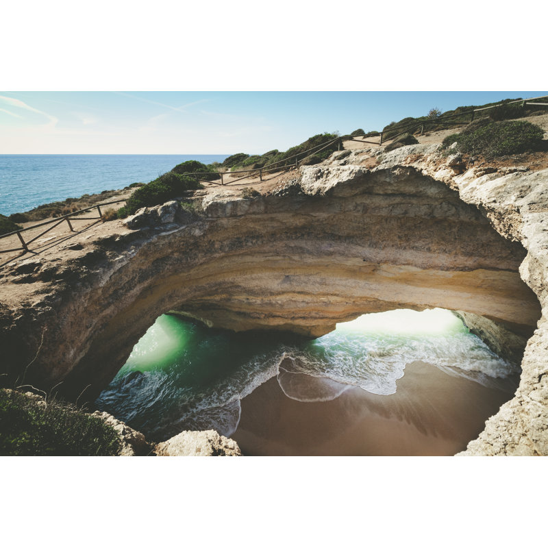 Cave Of Benagil by 35007 - No Frame Print on Canvas, 51cm H x 76cm W