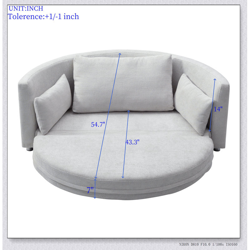 Foldable Sleeper sofa bed, Floor Sofa Chair Bed,multi-functional, circular bed