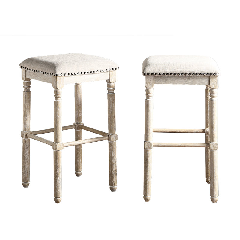 Tabouret de bar 2 places en bois