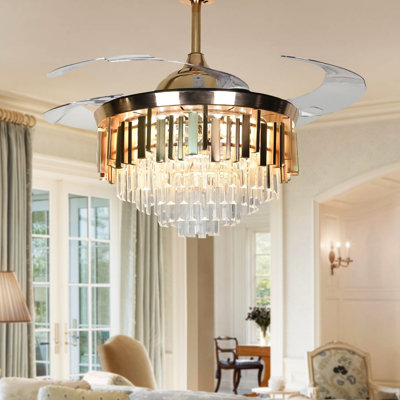 Damiun 42'' Ceiling Fan with LED Lights