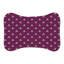Tapis mauve à motif d'os 1 pièce