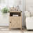 Farmhouse Nairoby Nightstand, End Table, End Tables with Barn Door and Shelf, Modern Bed Side Table Rustic Nightstands Set for Bedroom, Living Room ﻿-208205220-253371652
