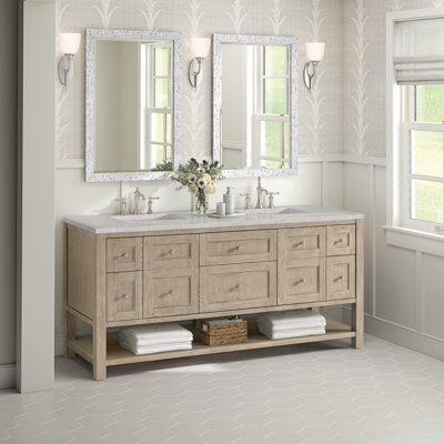 Breckenridge 72'' Double Bathroom Vanity with Top