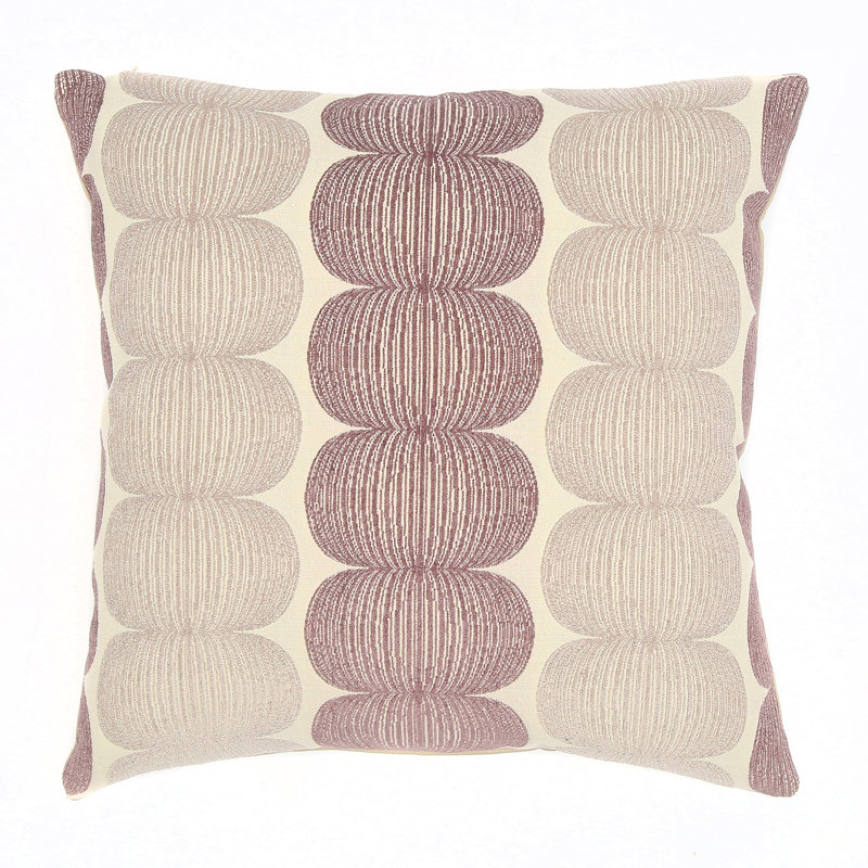 Canton Square Pillow Cover & Insert, Plum