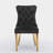 Tufted Solid Wood Contemporary Velvet Upholstered Dining Chair with Golden Stainless Steel Plating Legs,Nailhead Trim,Set of 2-2091873321-2091873320