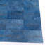 Cowhide Geometric Area Rug in Denim-1497623694