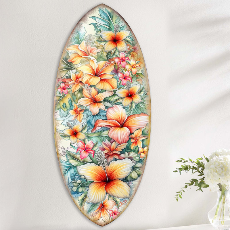 Handmade Nautical & Beach Wall Decor on Wood, 60" H x 26" W x 1" D