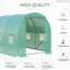 6.5 Ft W x 13 Ft D Commercial Greenhouse