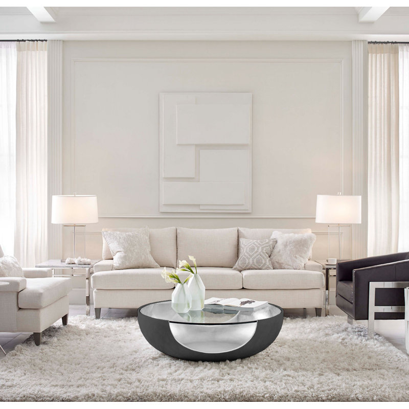 Soleil Coffee Table, Matte White