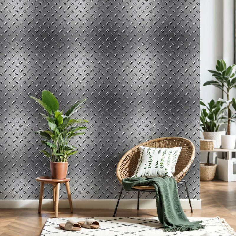 Peler et coller le papier peint, la plaque de diamant métallique, la surface réfléchissante, le papier de contact et la décoration murale auto-adhésive amovible pour les armoires de cuisine de la chambre à coucher