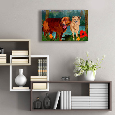  «Siblings» par Thatgrubgirl, art mural en verre acrylique, 24 po x 16 po