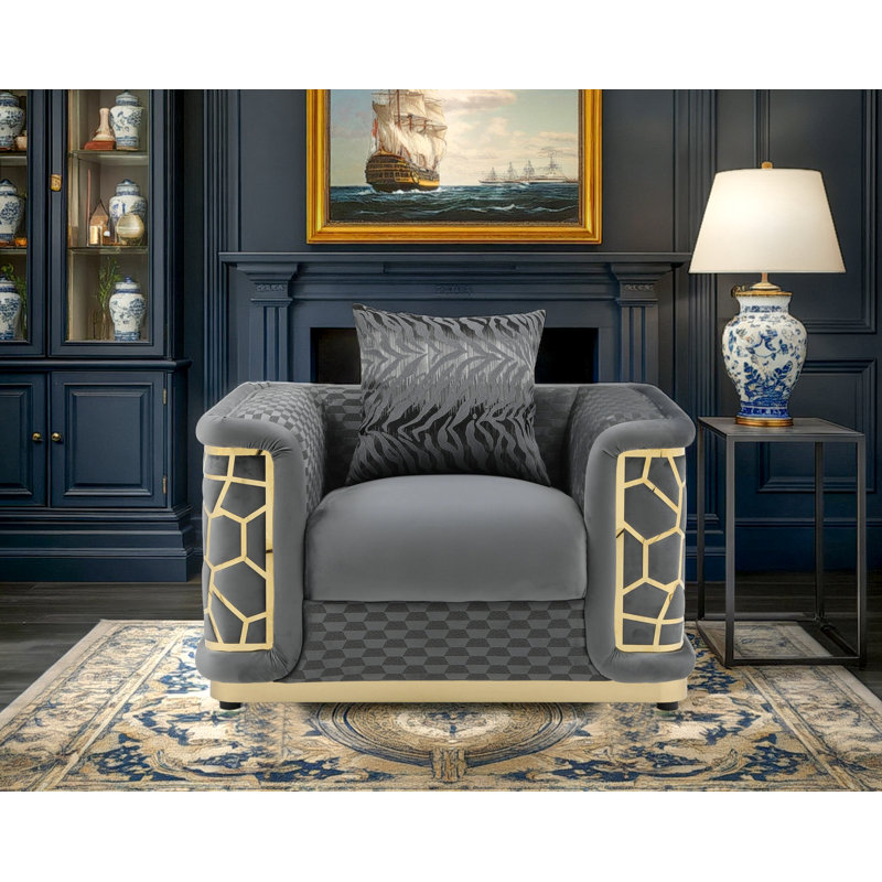 Chaise Bedale gris foncé, Tissu gris foncé