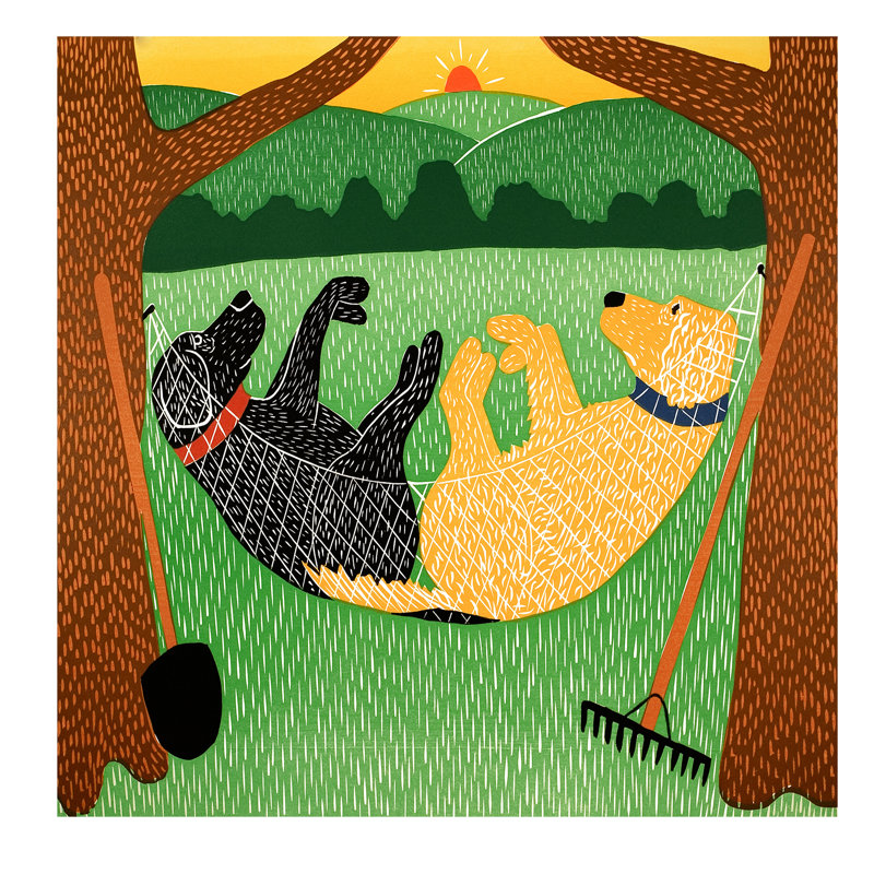 Farming Is Hard Work by Stephen Huneck - Wrapped Canvas Print, 45.72 cm H x 45.72 cm W x 1.91 cm D