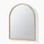 Alessandrino Solid Wood Freestanding Overmantle Arch Mirror - Simple Mid Century Design-1065826797