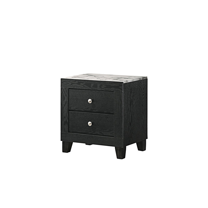 Nightstand Bedside Table With Drawers