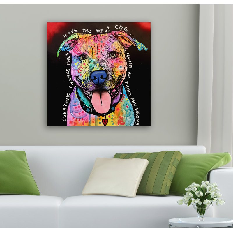 « best dog », impression, H 22 po x l 16 po x P 1 po, Aucun mat, Sans cadre